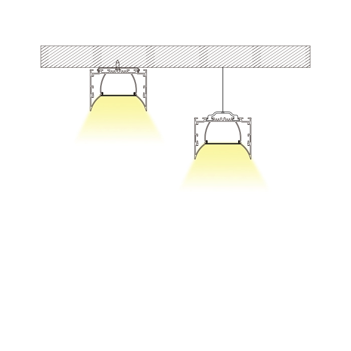 HL-A021 Aluminum Profile - Inner Width 35mm(1.37inch) - LED Strip Anodizing Extrusion Channel, For LED Strip Lights HL-A021 Aluminum Profile - Inner Width 35mm(1.37inch) - LED Strip Anodizing Extrusion Channel, For LED Strip Lights
